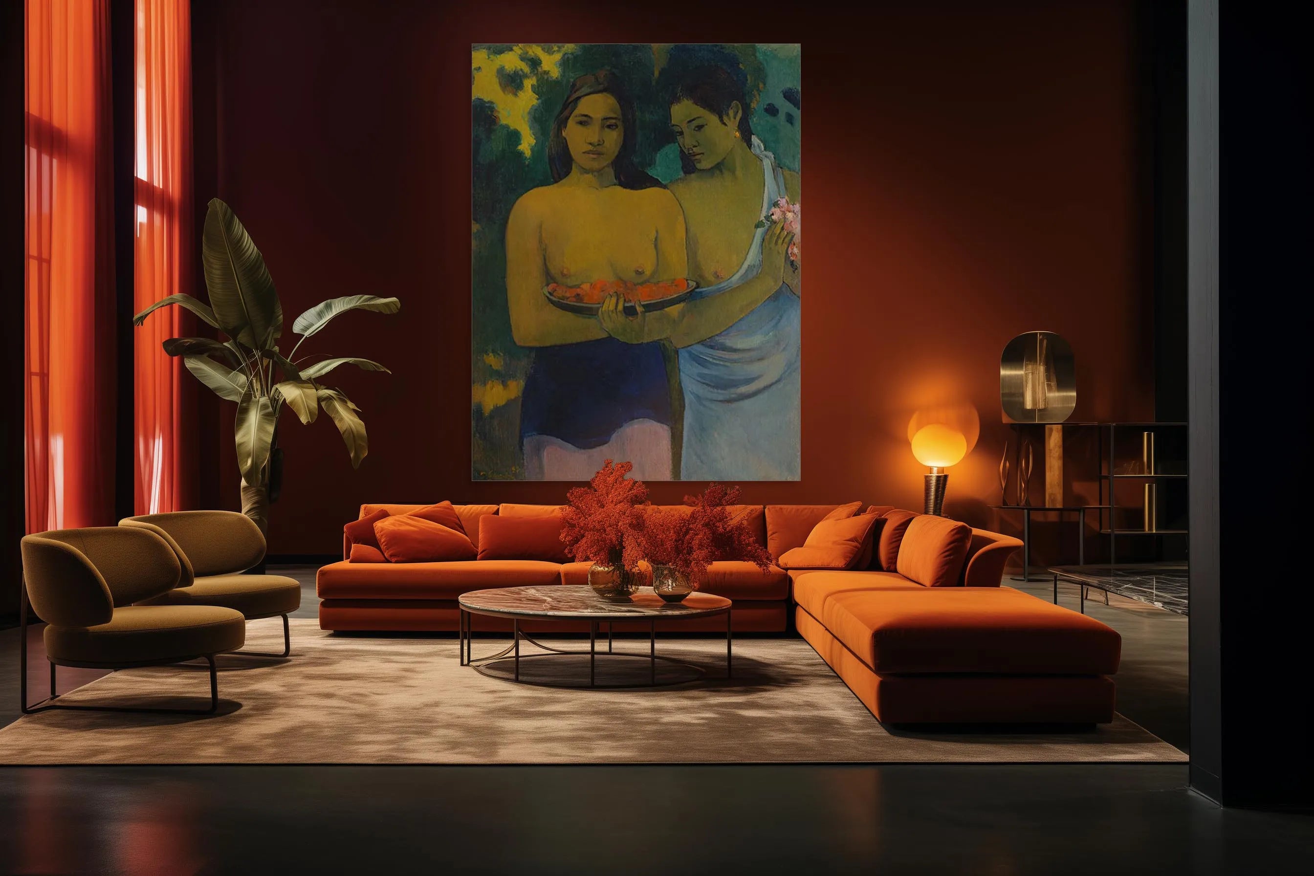 Twee Tahitiaanse vrouwen