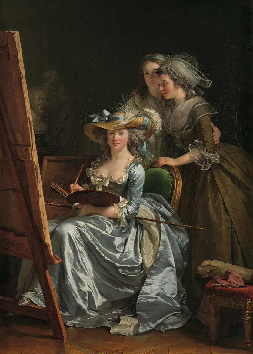 Self-Portrait with Two Pupils