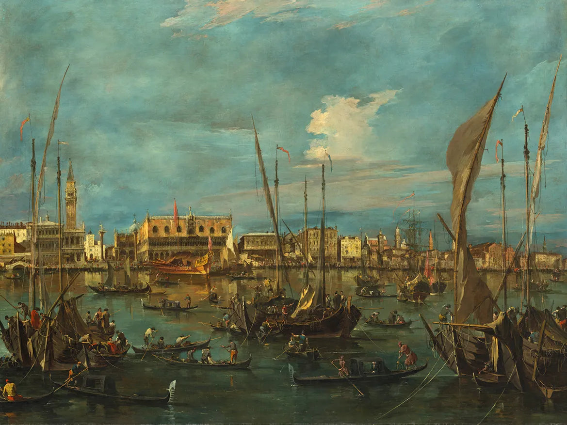 Venetië vanaf de Bacino di San Marco