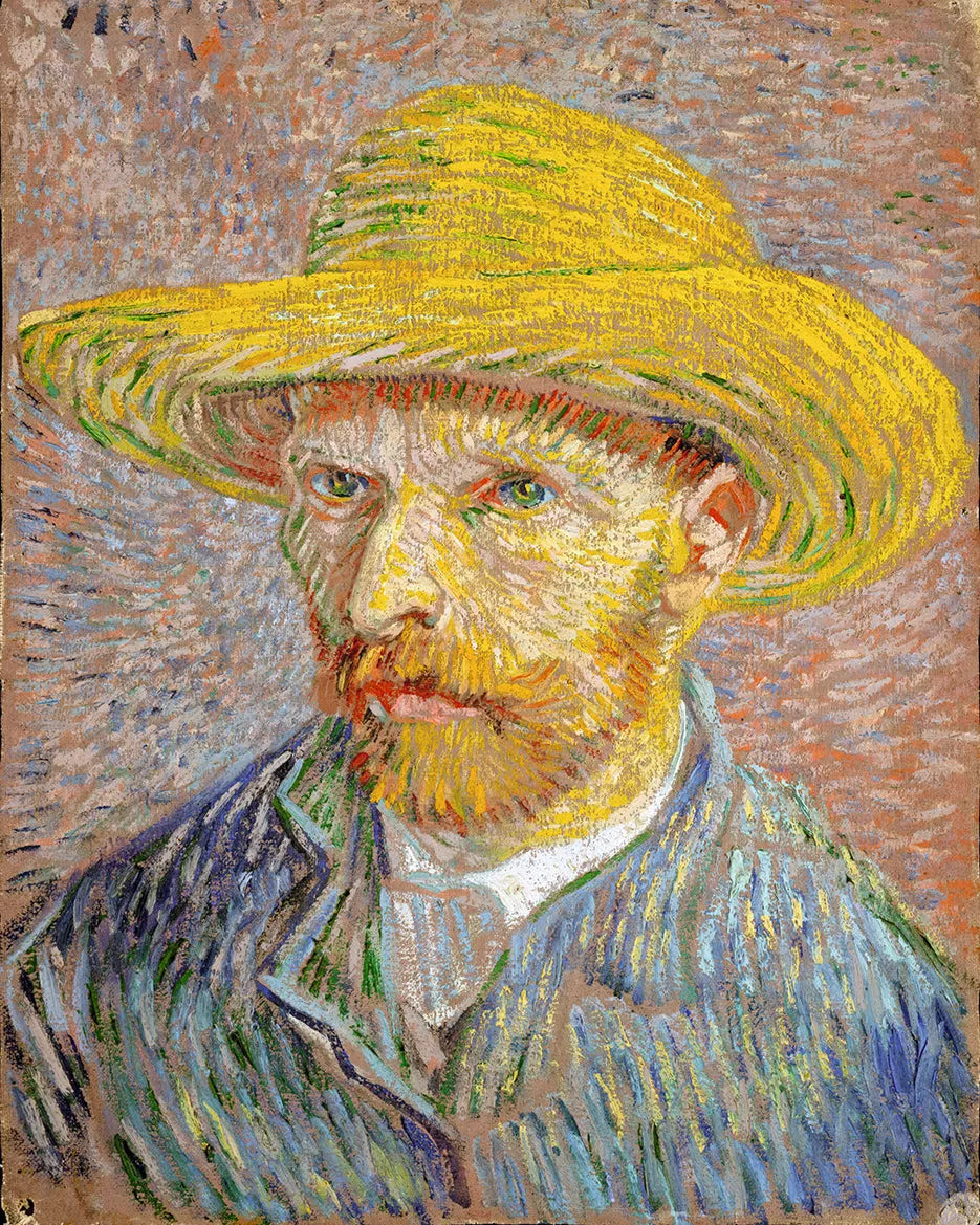 Self-Portrait with a Straw Hat