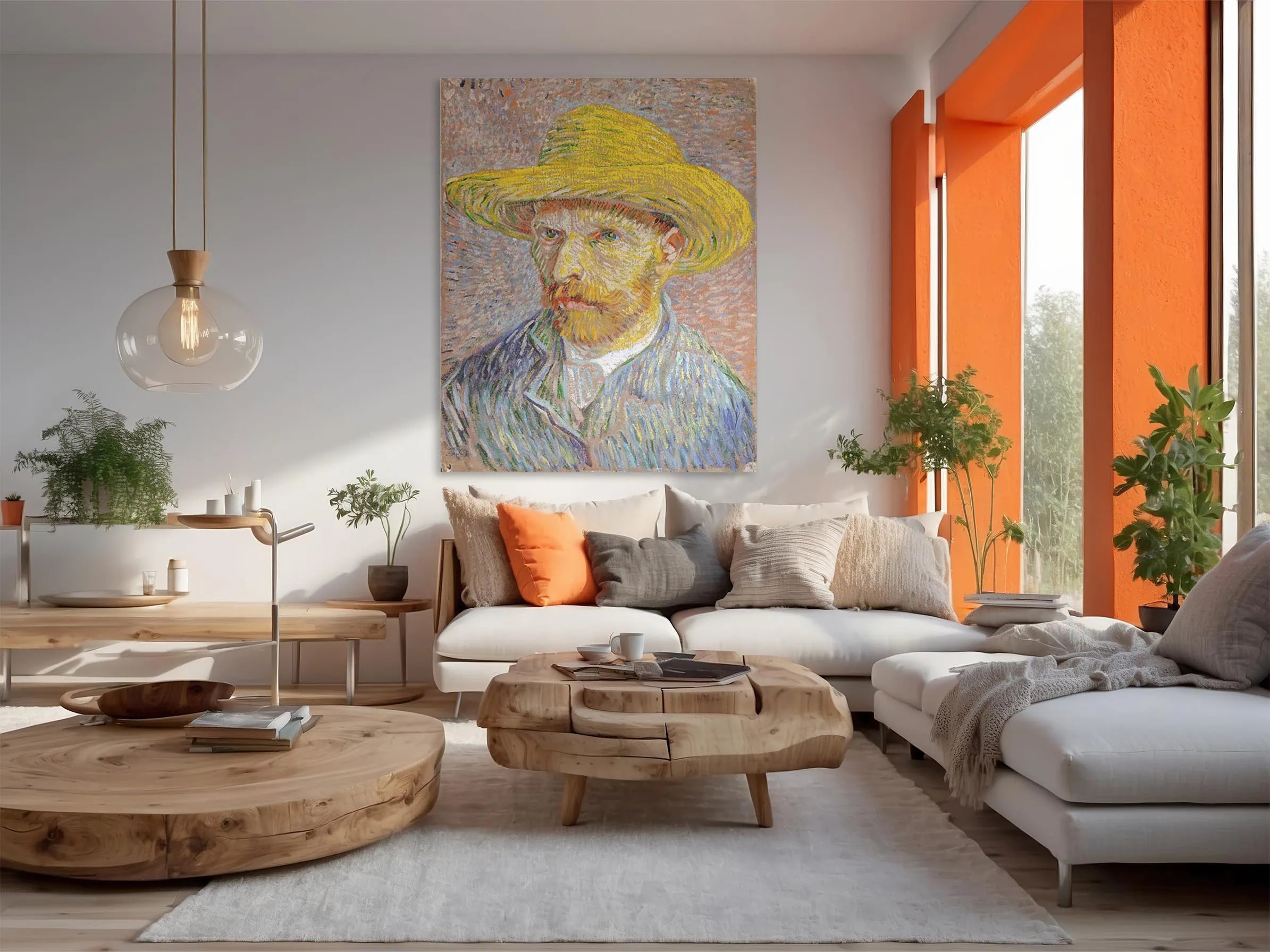 Self-Portrait with a Straw Hat