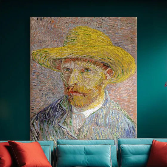 Self-Portrait with a Straw Hat
