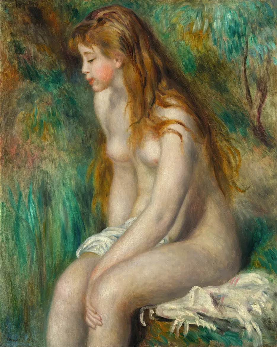 Young Girl Bathing