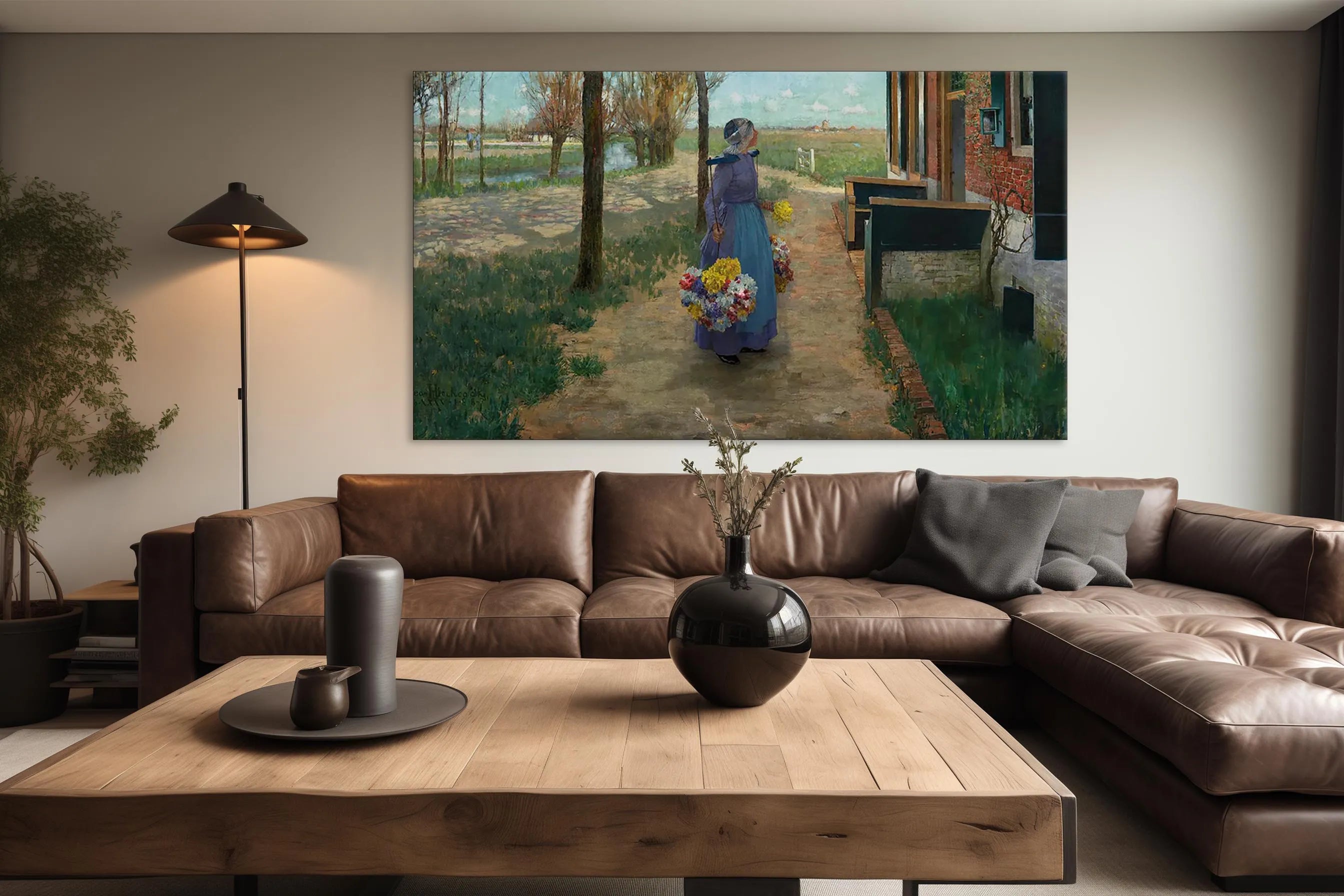Bloemenmeisje in Holland
