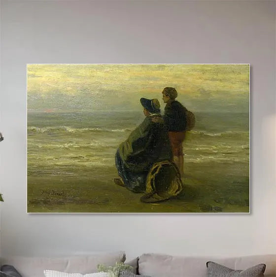 Mother and Child on a Seashore