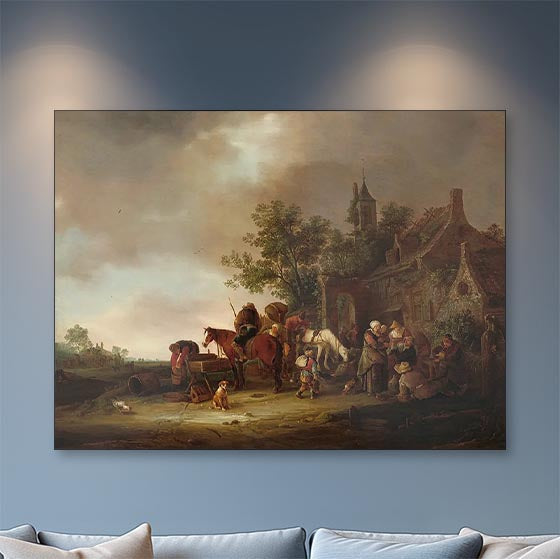 Travellers Halting at an Inn