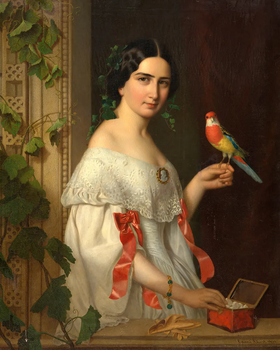 Untitled (Lady with a Parakeet)