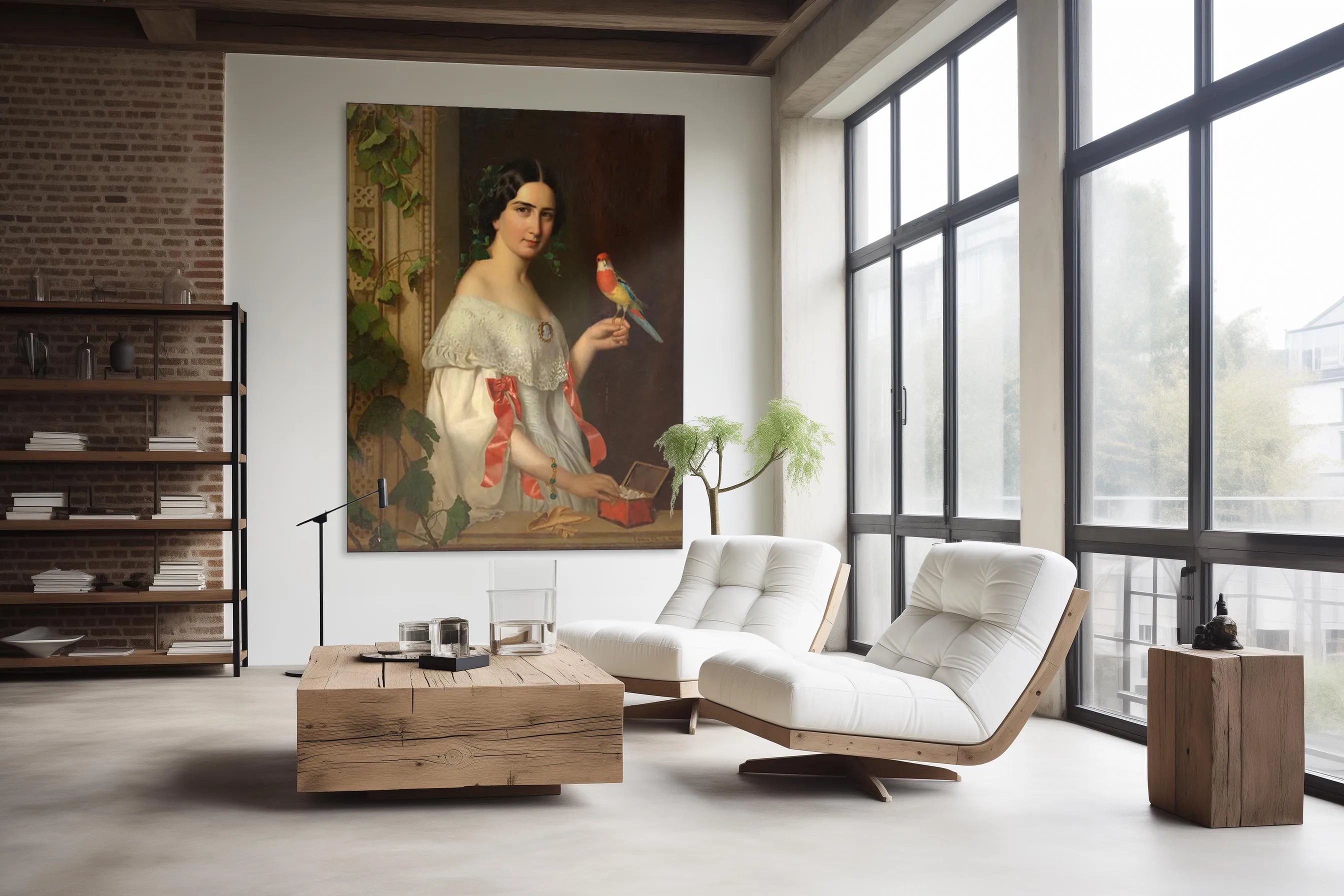 Untitled (Lady with a Parakeet)