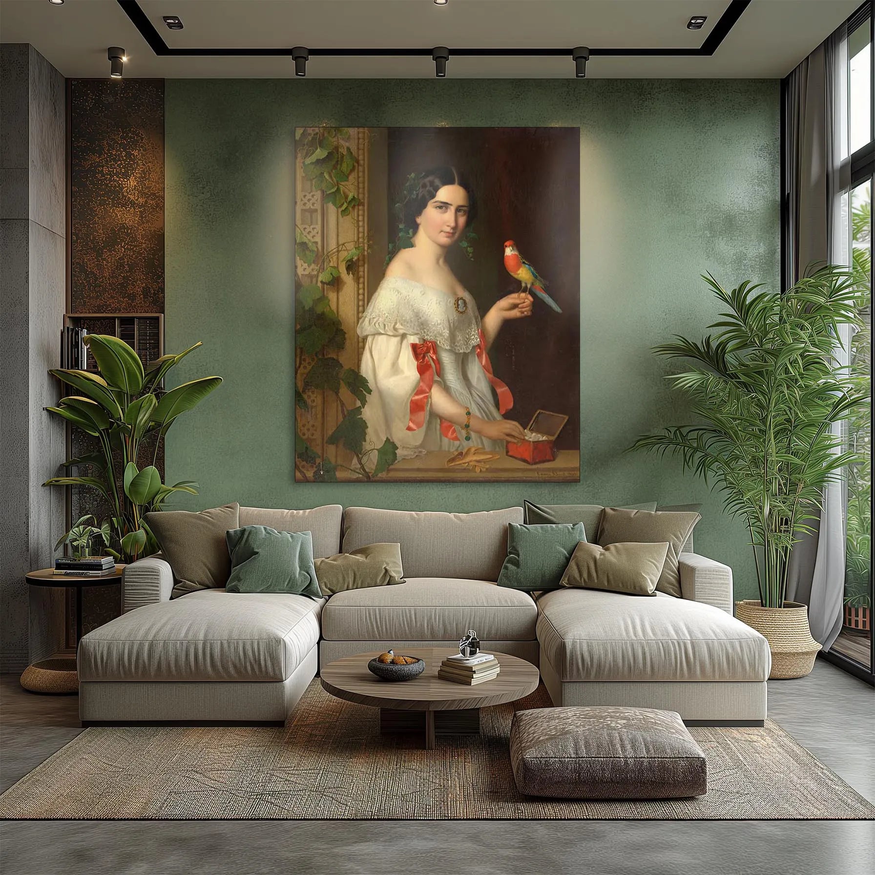 Untitled (Lady with a Parakeet)