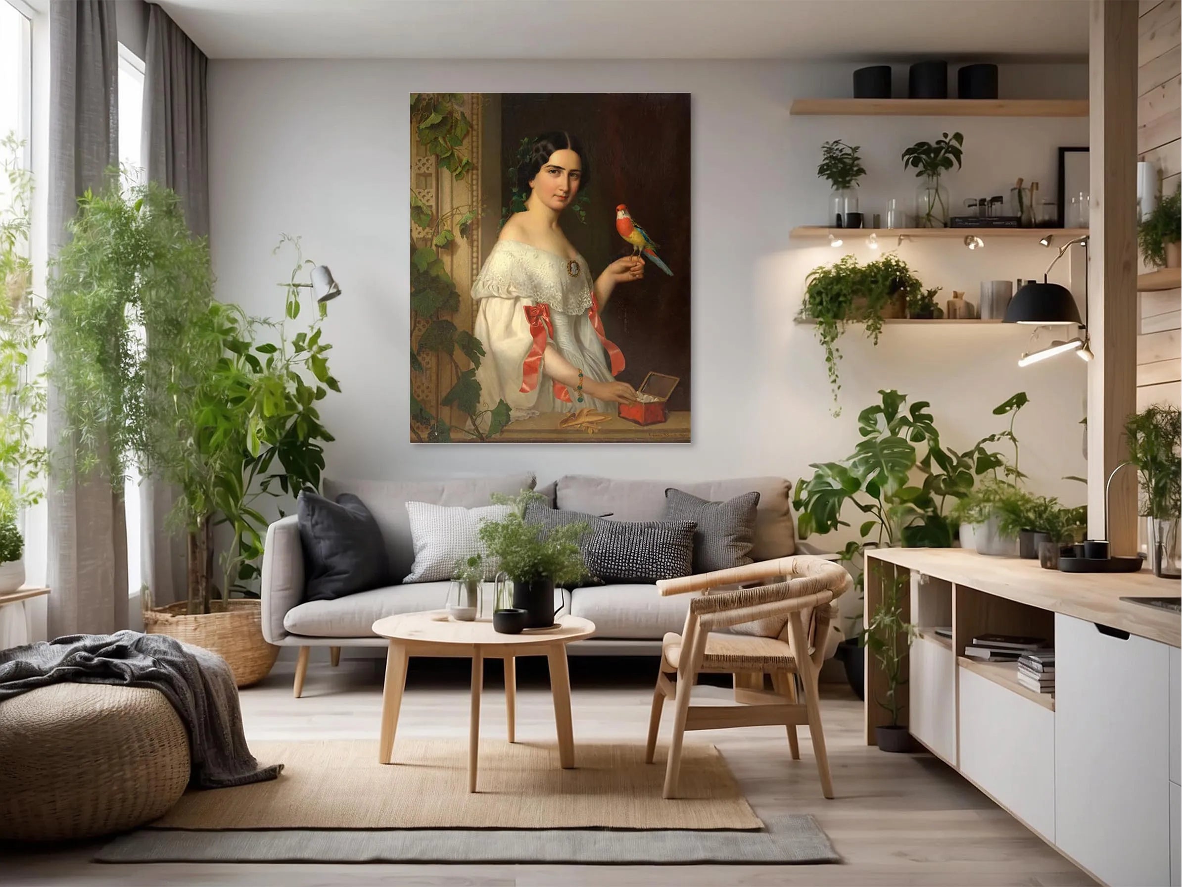 Untitled (Lady with a Parakeet)