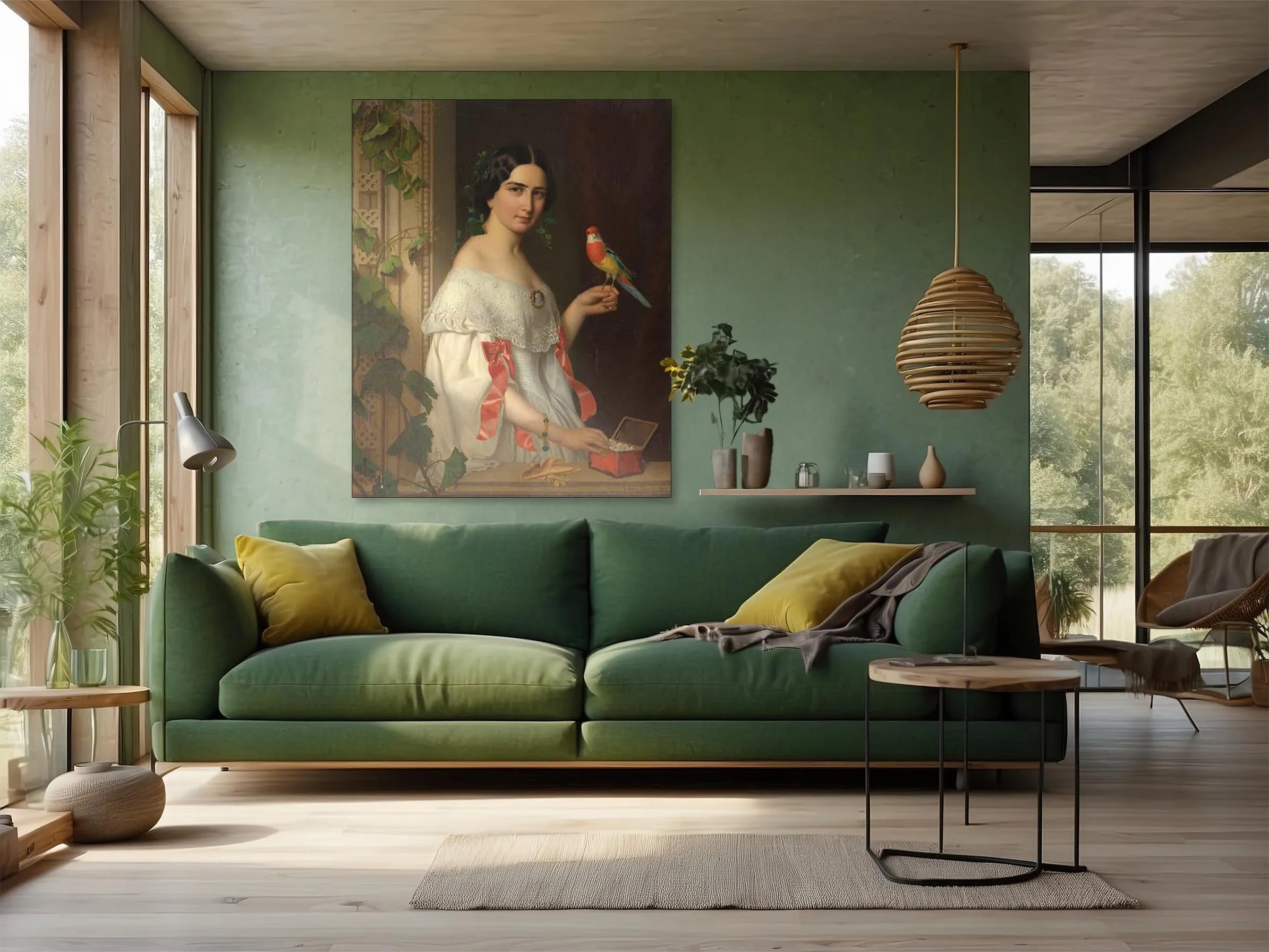 Untitled (Lady with a Parakeet)