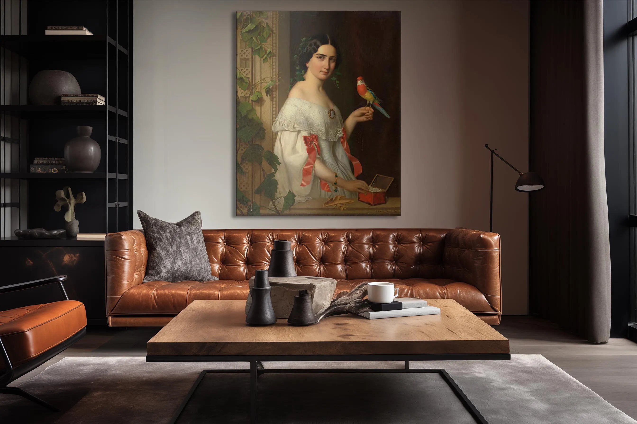 Untitled (Lady with a Parakeet)