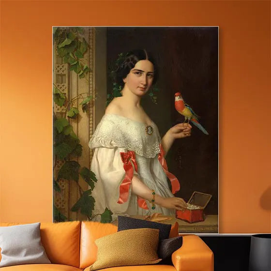 Untitled (Lady with a Parakeet)