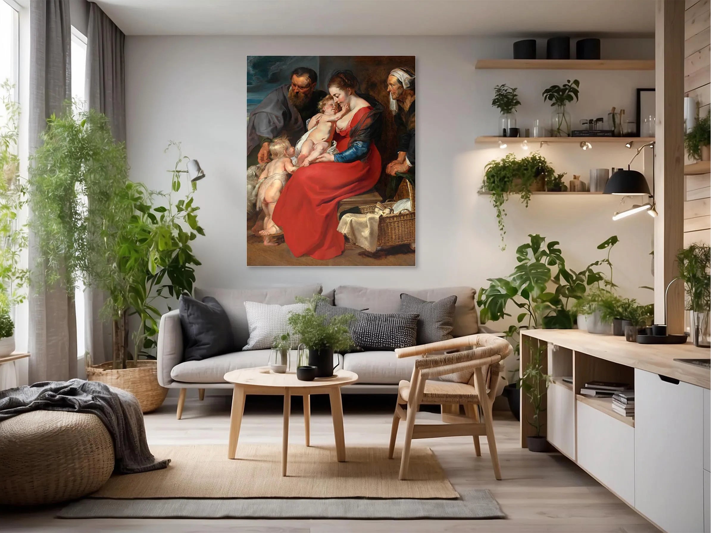 Die Heilige Familie mit den Heiligen Elisabeth und Johannes dem Täufer