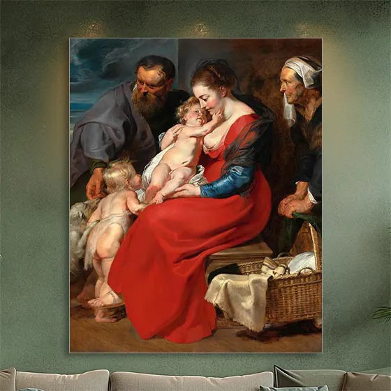 Die Heilige Familie mit den Heiligen Elisabeth und Johannes dem Täufer