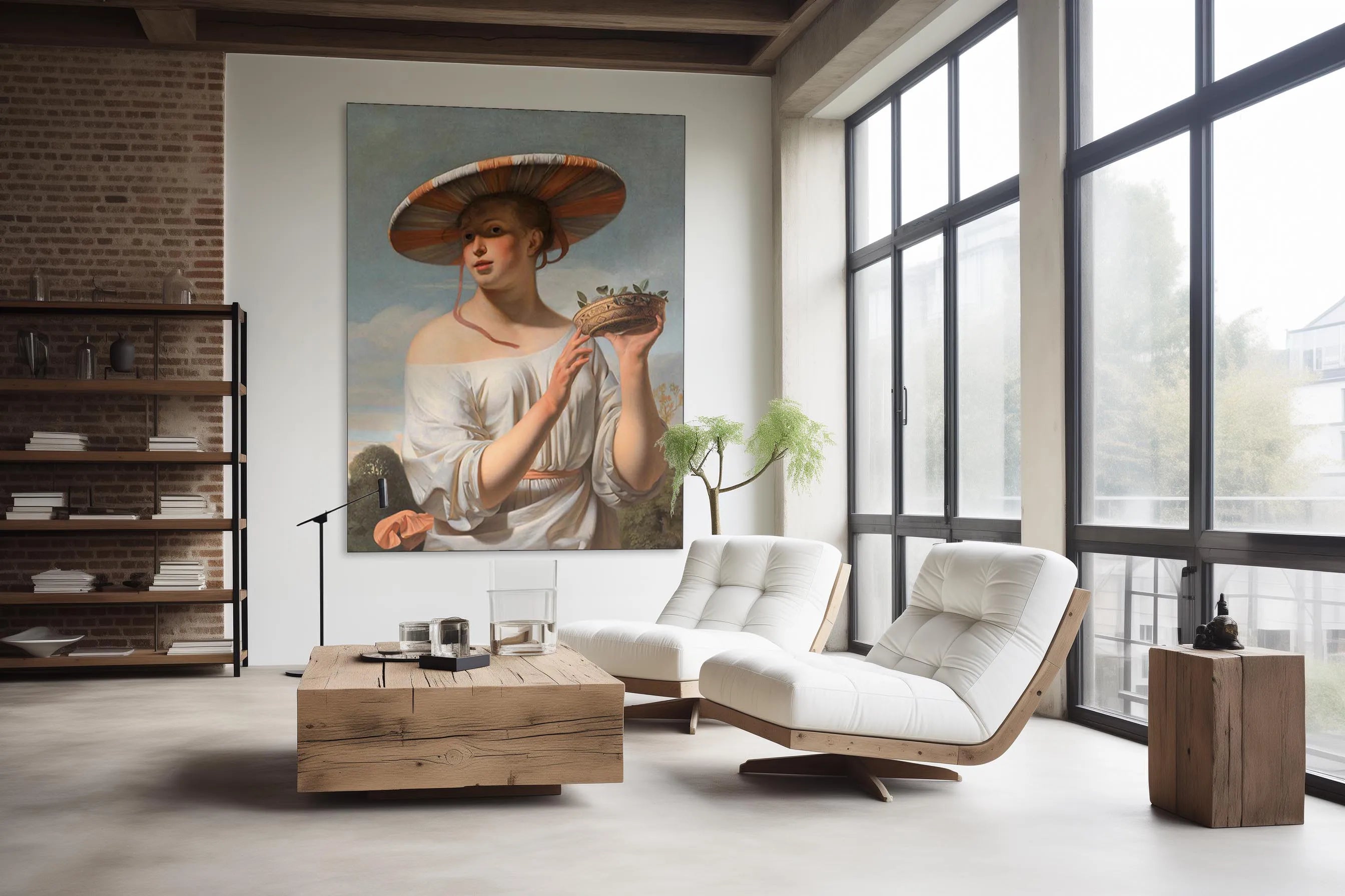 Woman in a Large Hat
