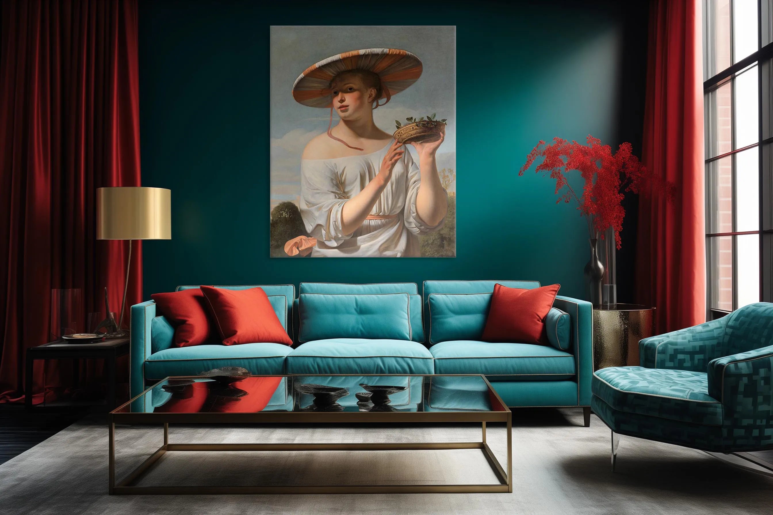 Woman in a Large Hat