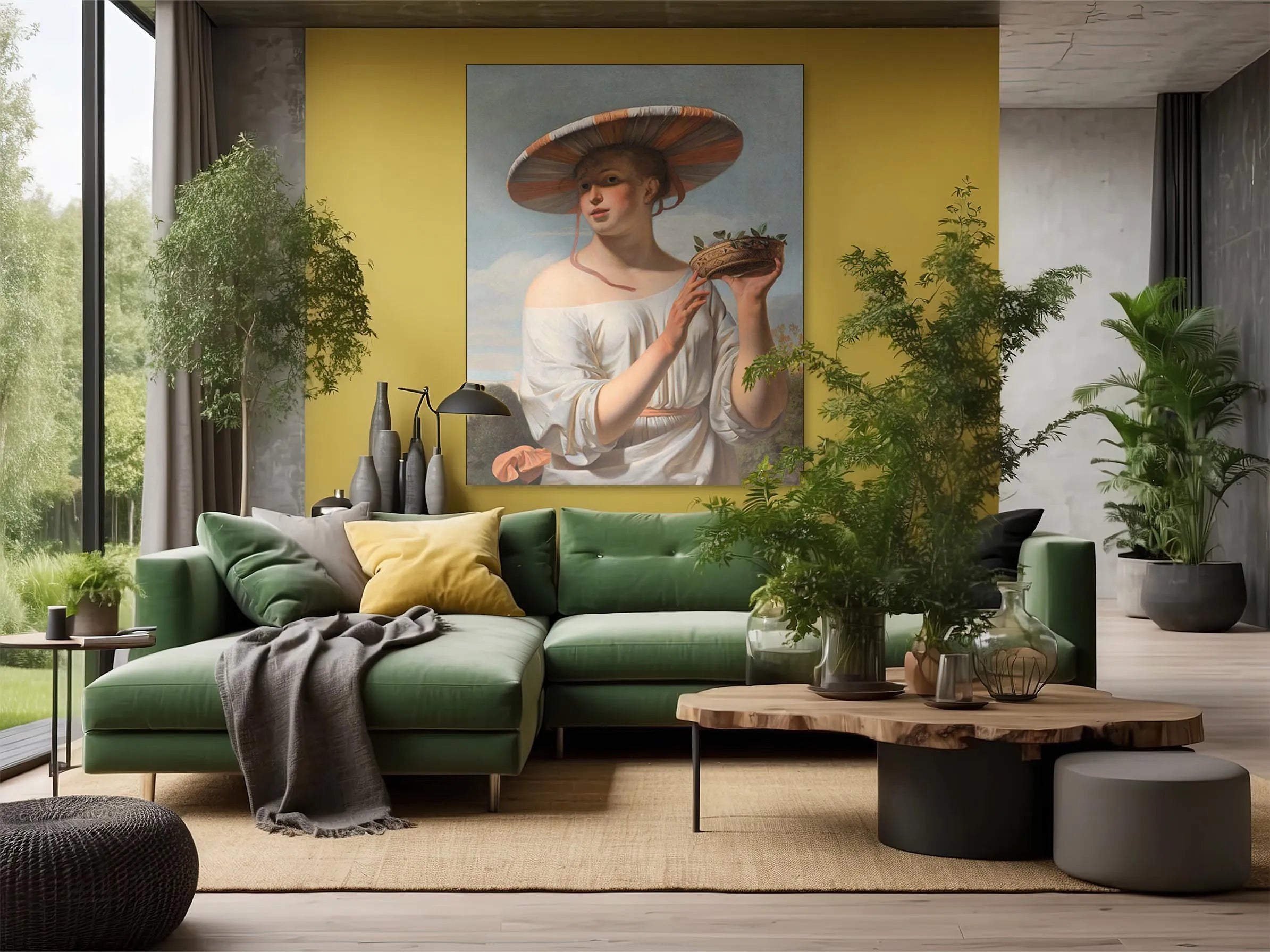 Woman in a Large Hat