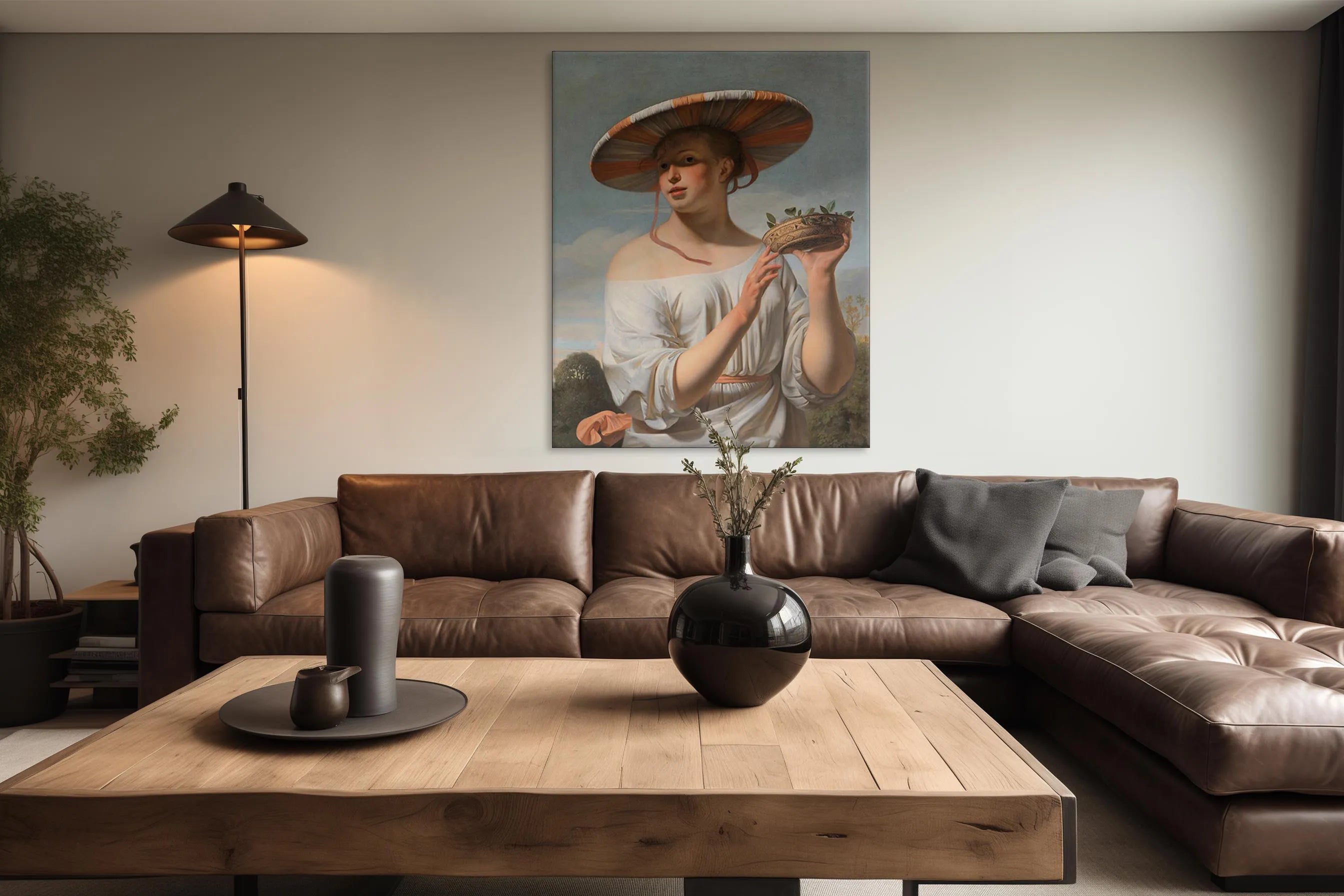 Woman in a Large Hat