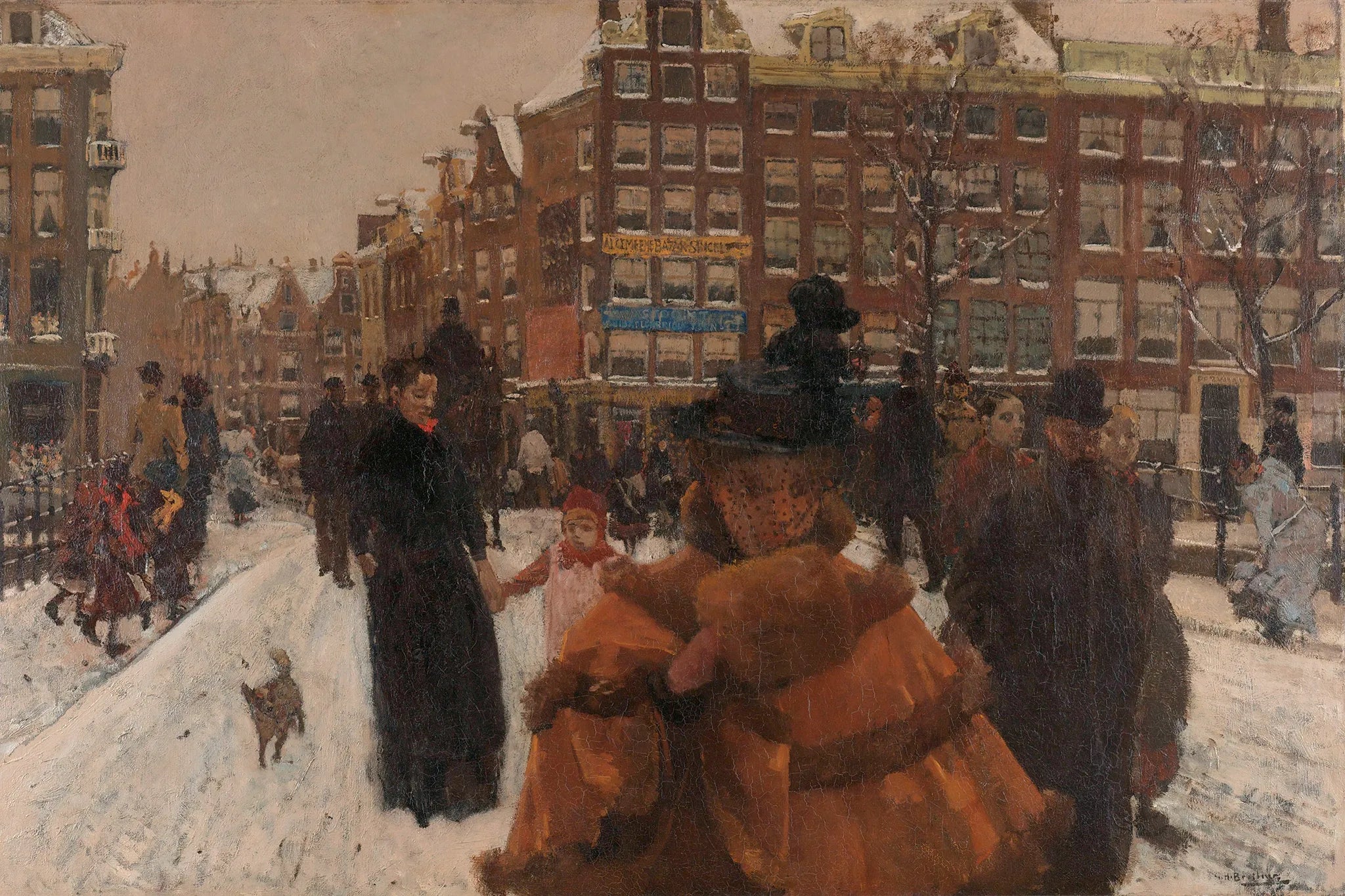 The Singel Bridge at the Paleisstraat in Amsterdam