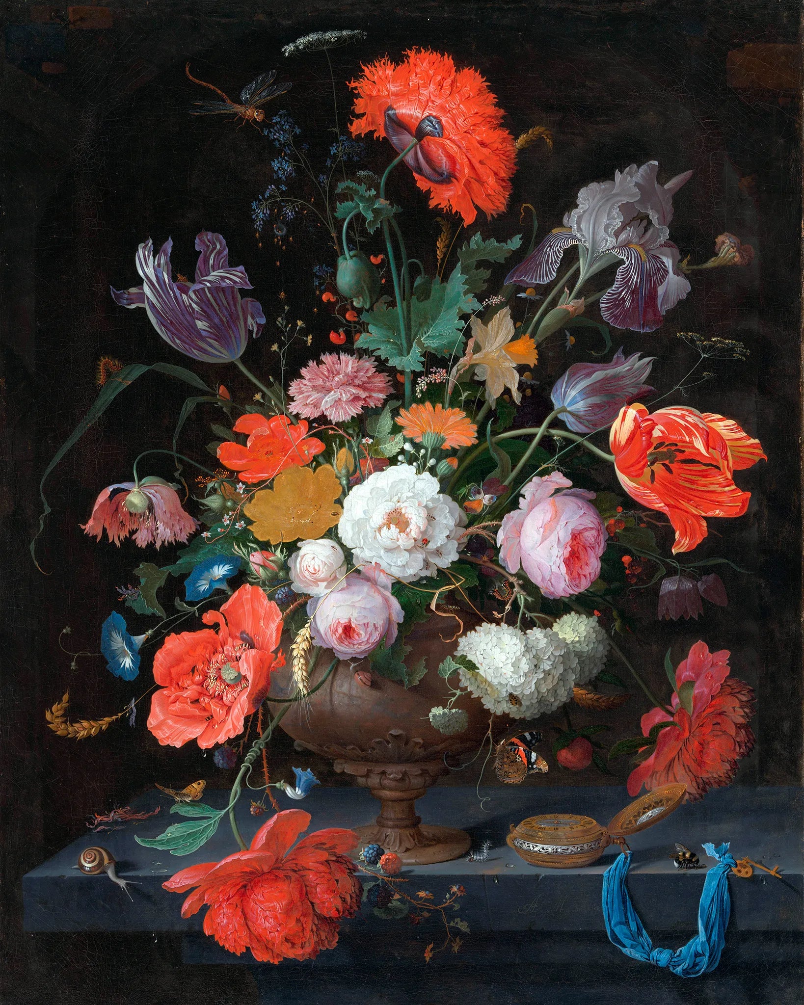 Still Life with Flowers and a Watch