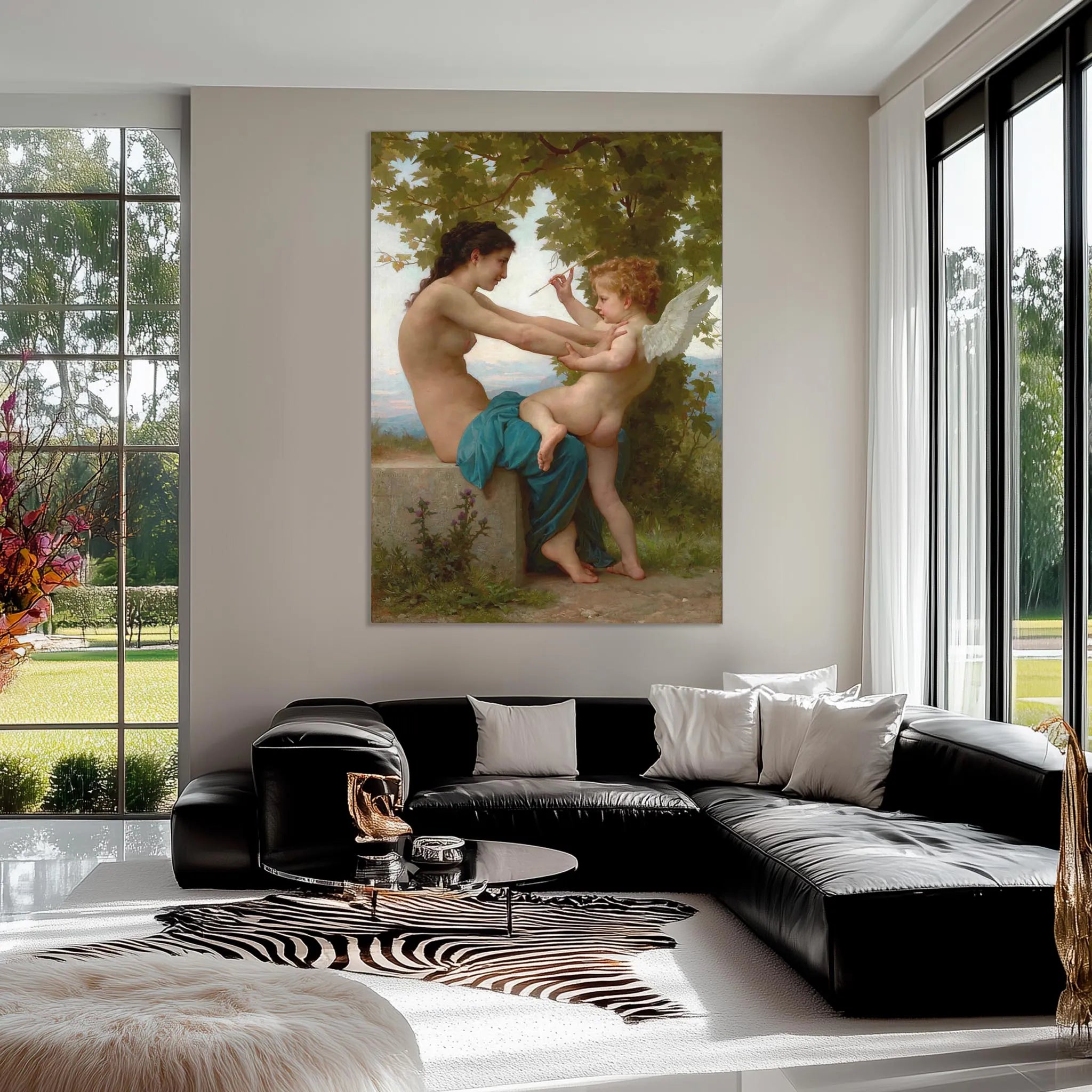 The Girl Defending Herself Against Eros