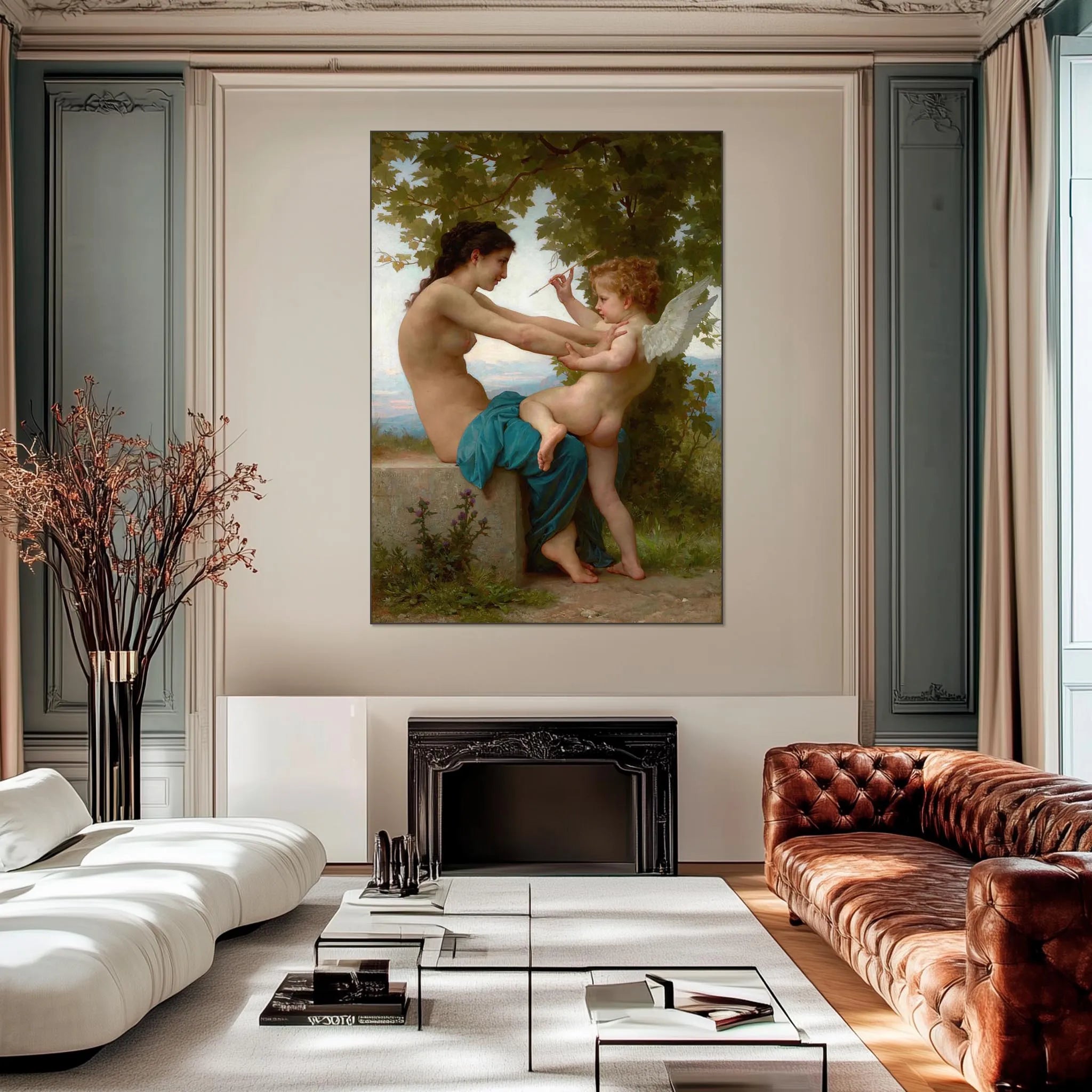 The Girl Defending Herself Against Eros