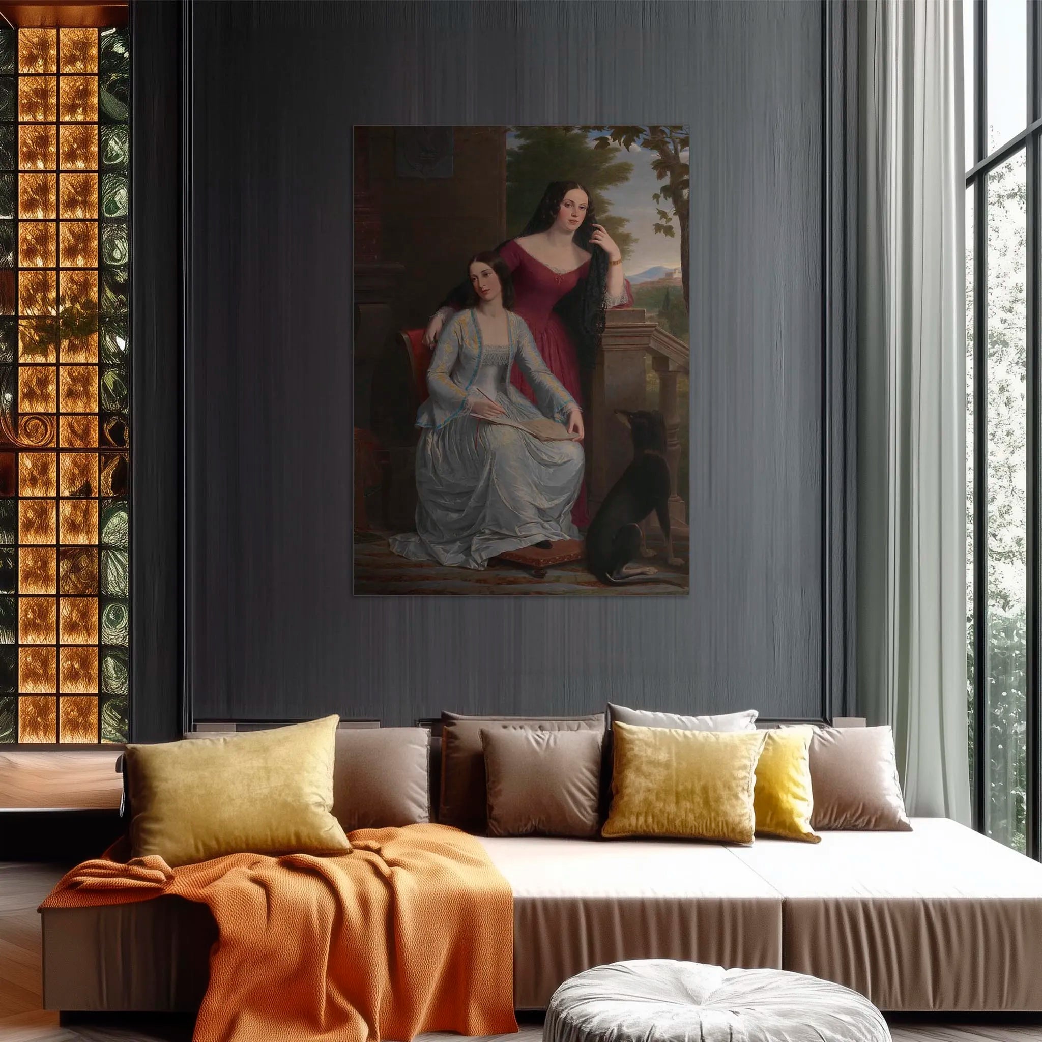 Two Women in an Italian Landscape