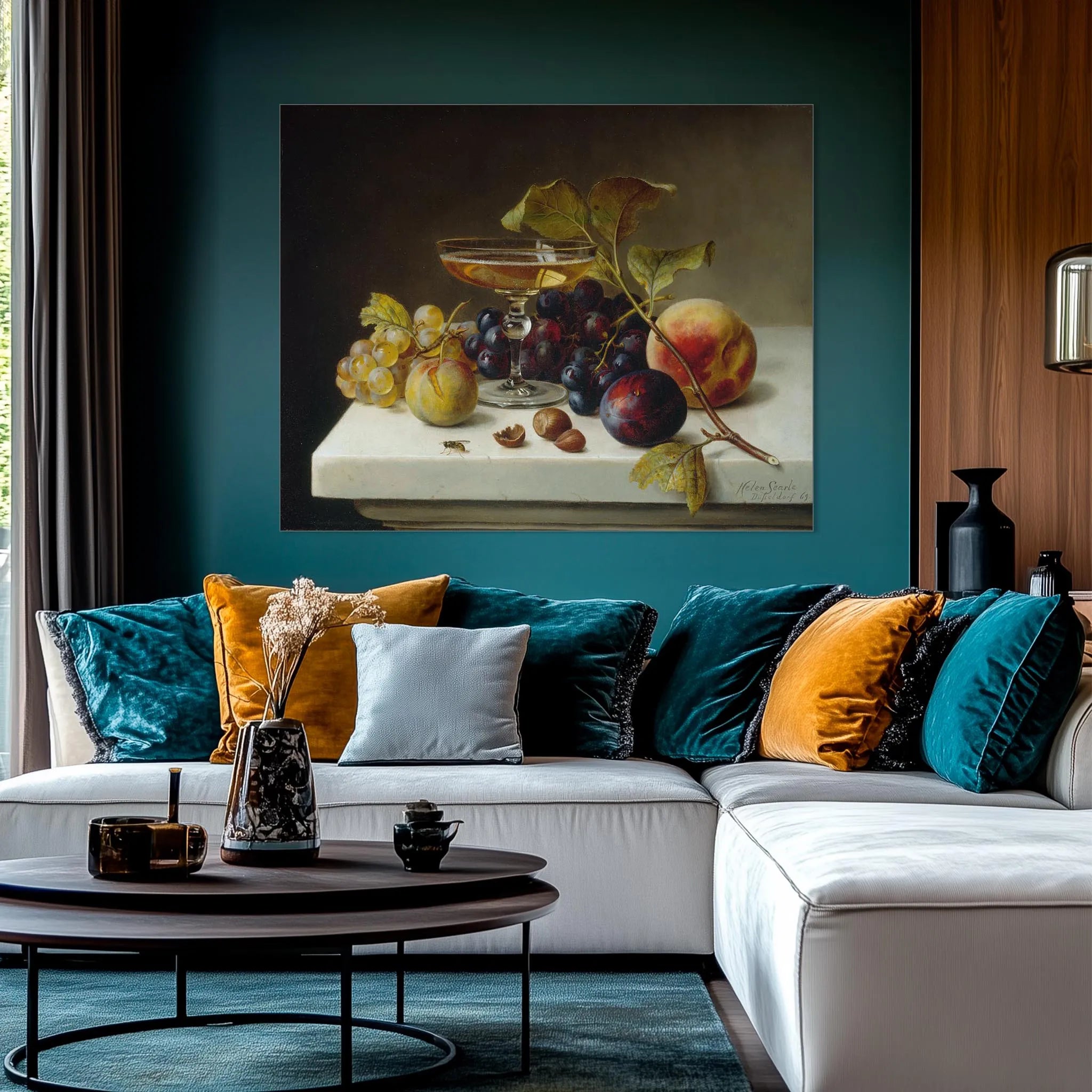 Still Life with Fruit and Champagne