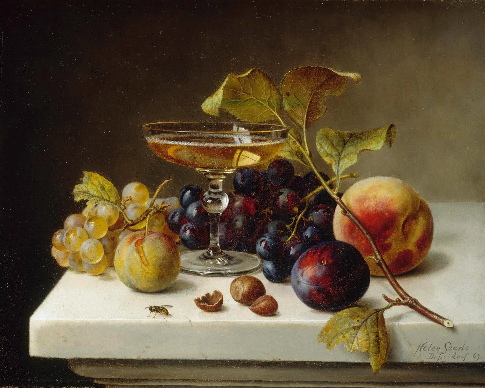 Still Life with Fruit and Champagne