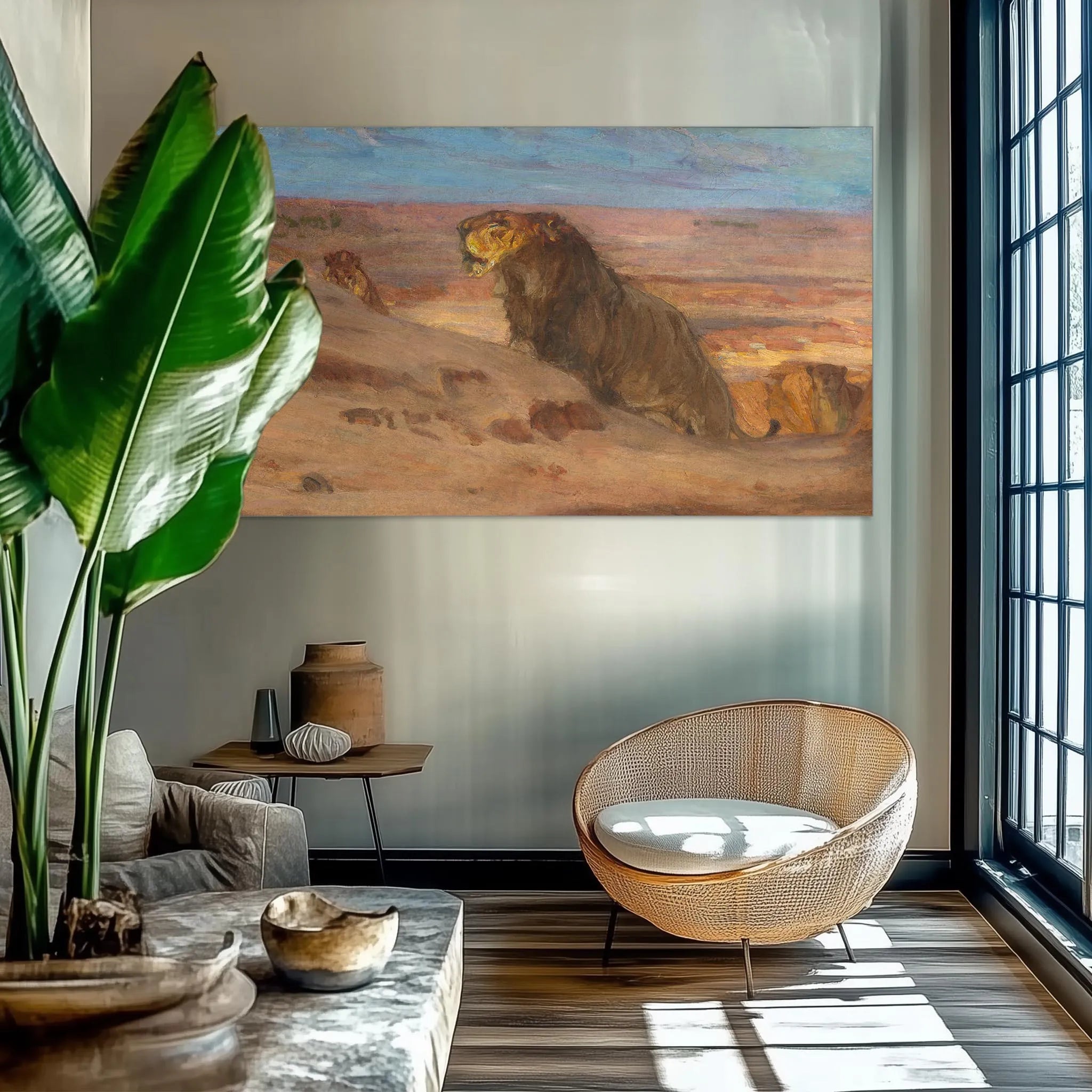 Lions in the Desert