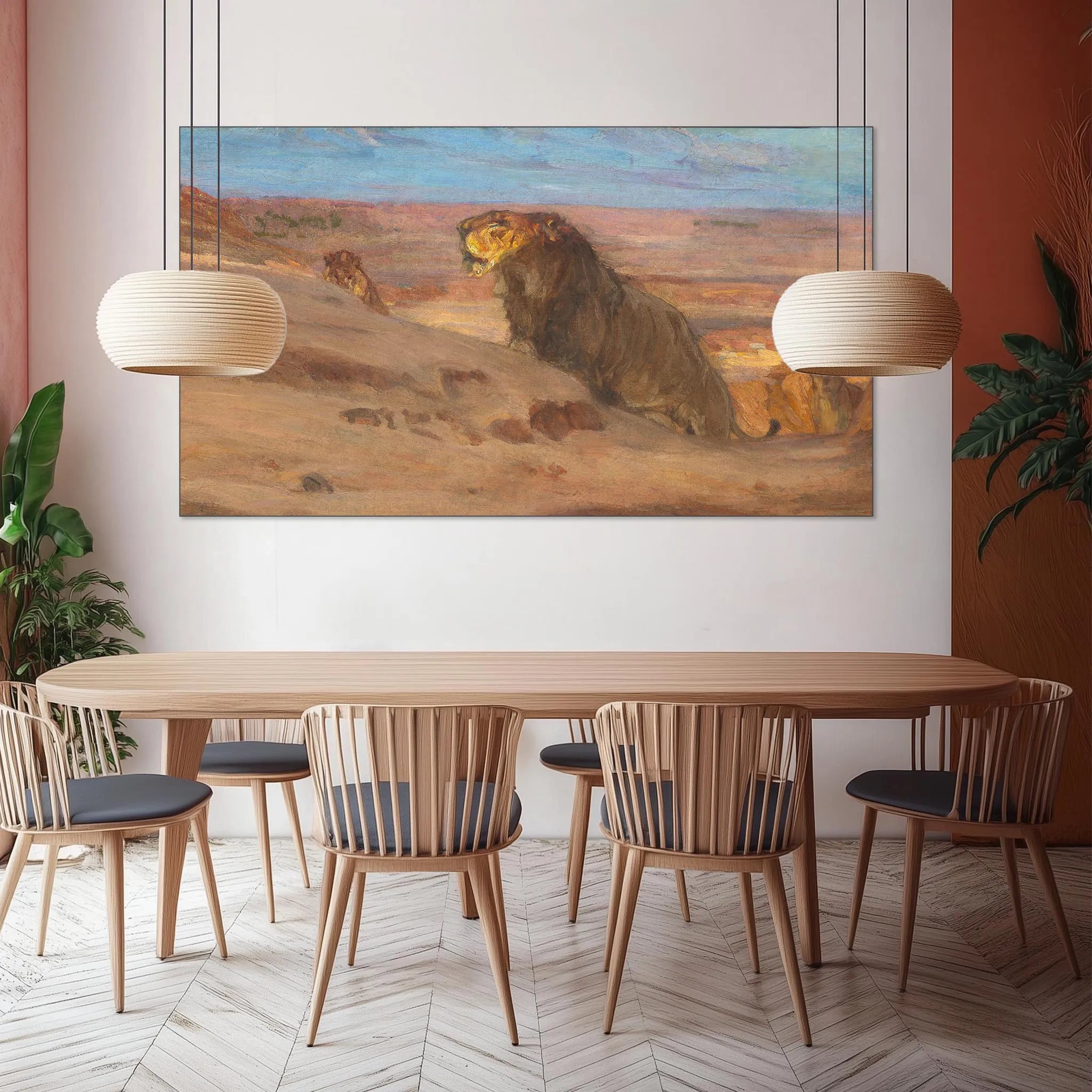 Lions in the Desert