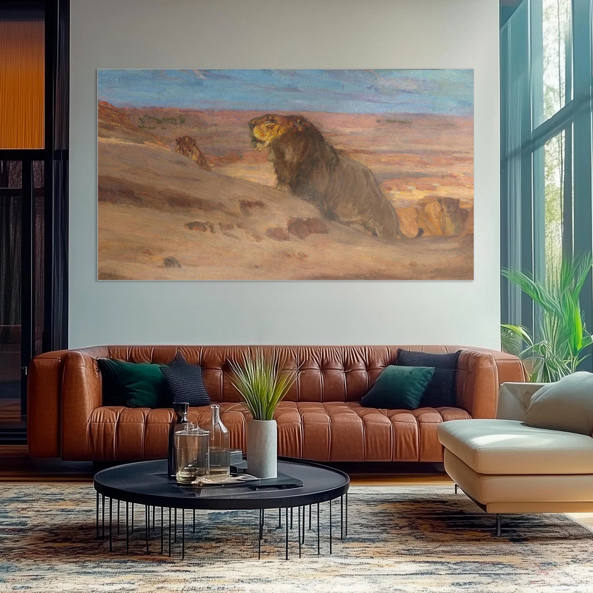 Lions in the Desert