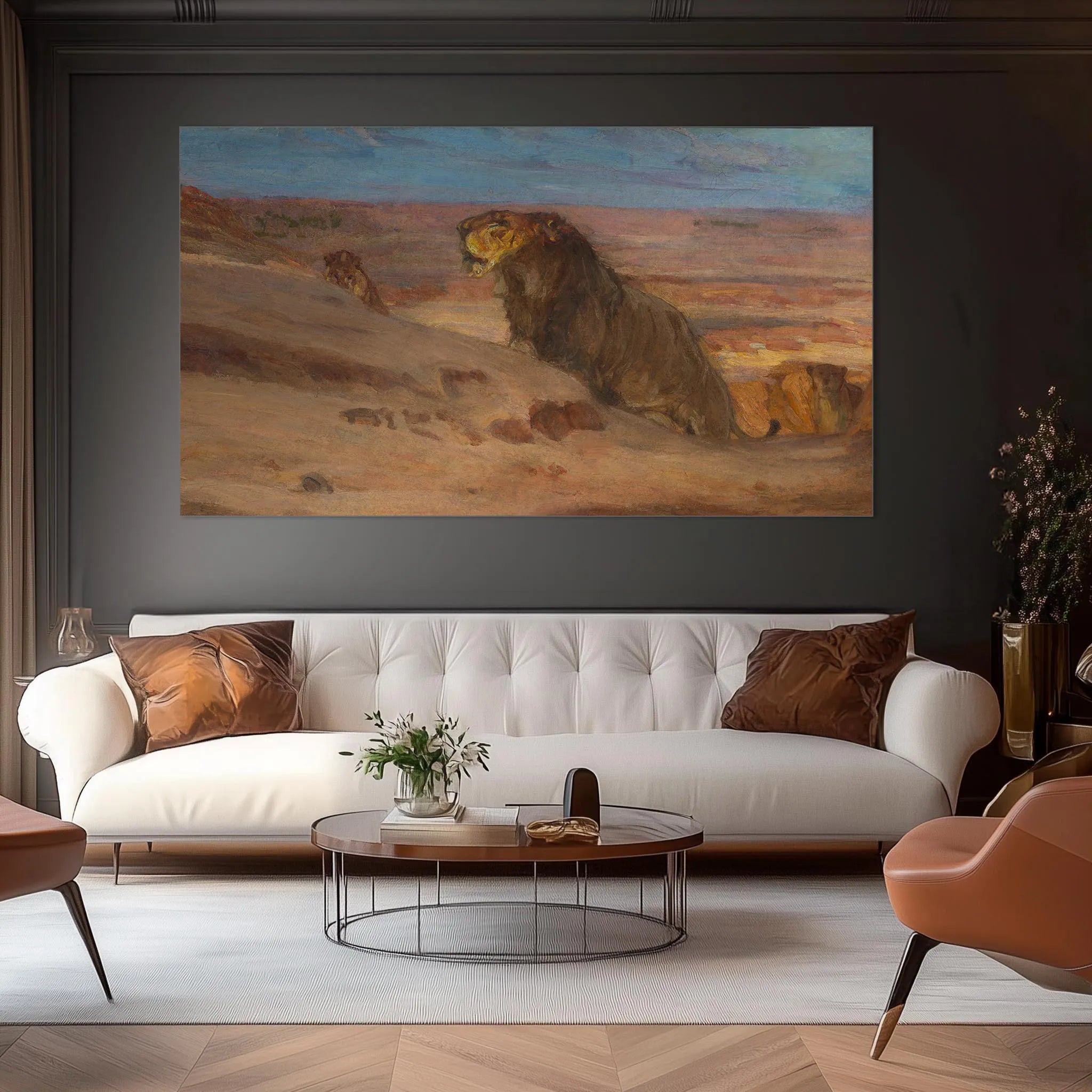 Lions in the Desert