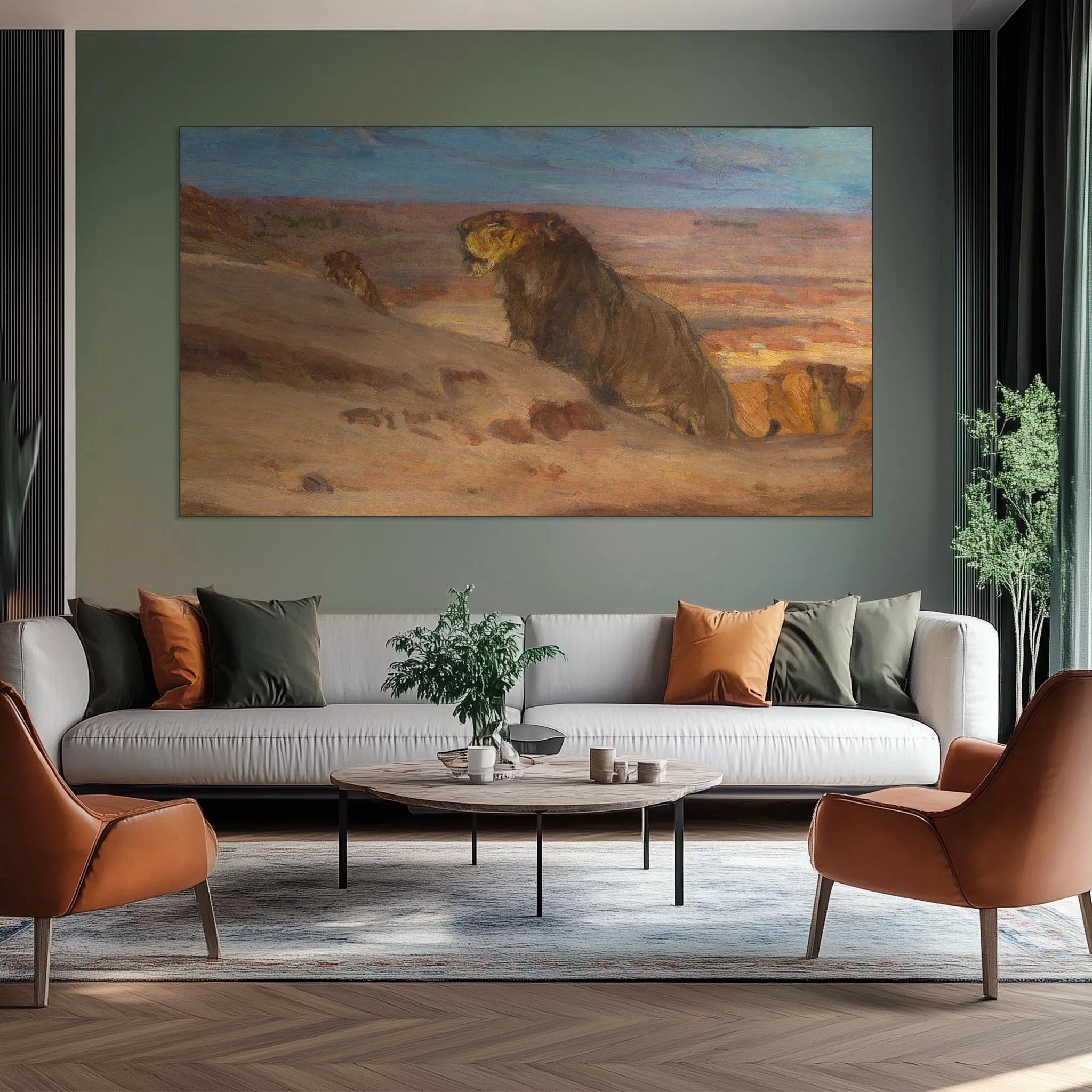 Lions in the Desert