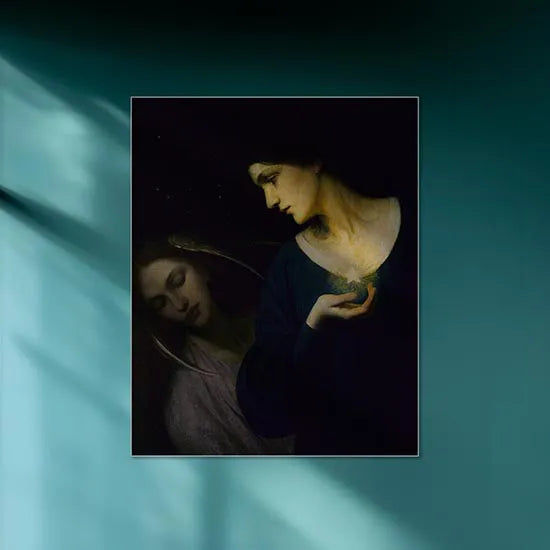 Night and Her Daughter Sleep