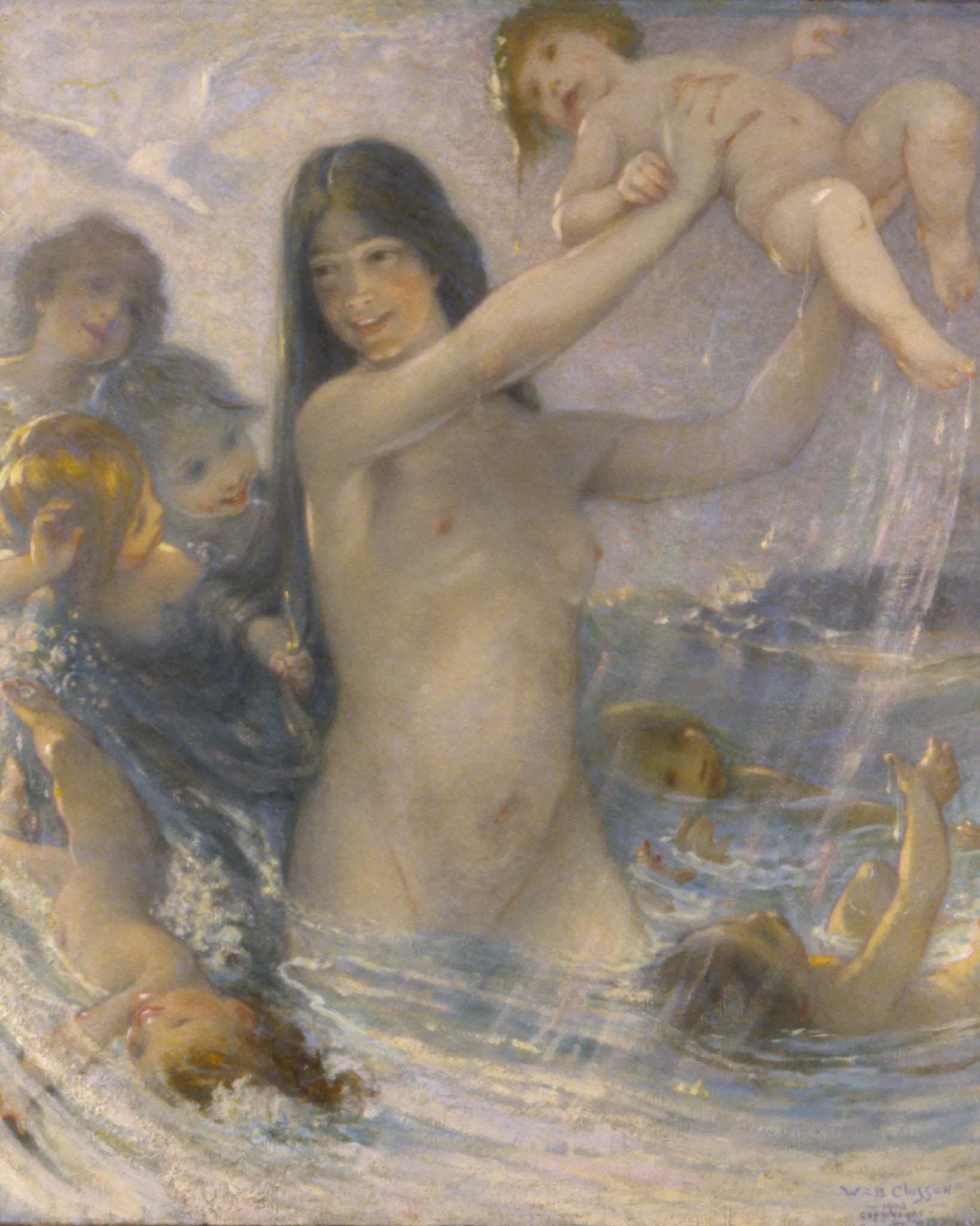 Nymph and Water Babies at Play