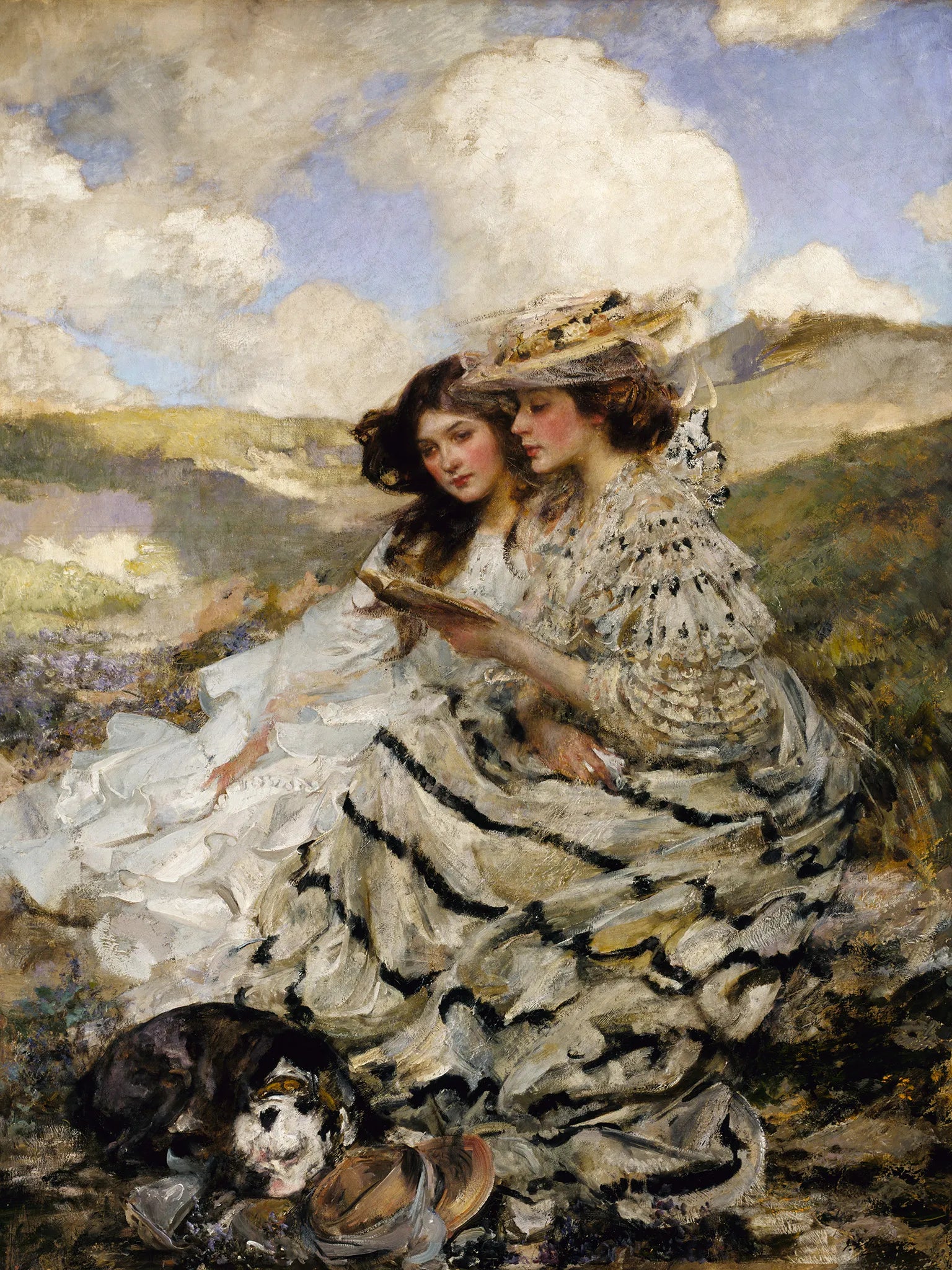On the Dunes (Lady Shannon and Kitty)