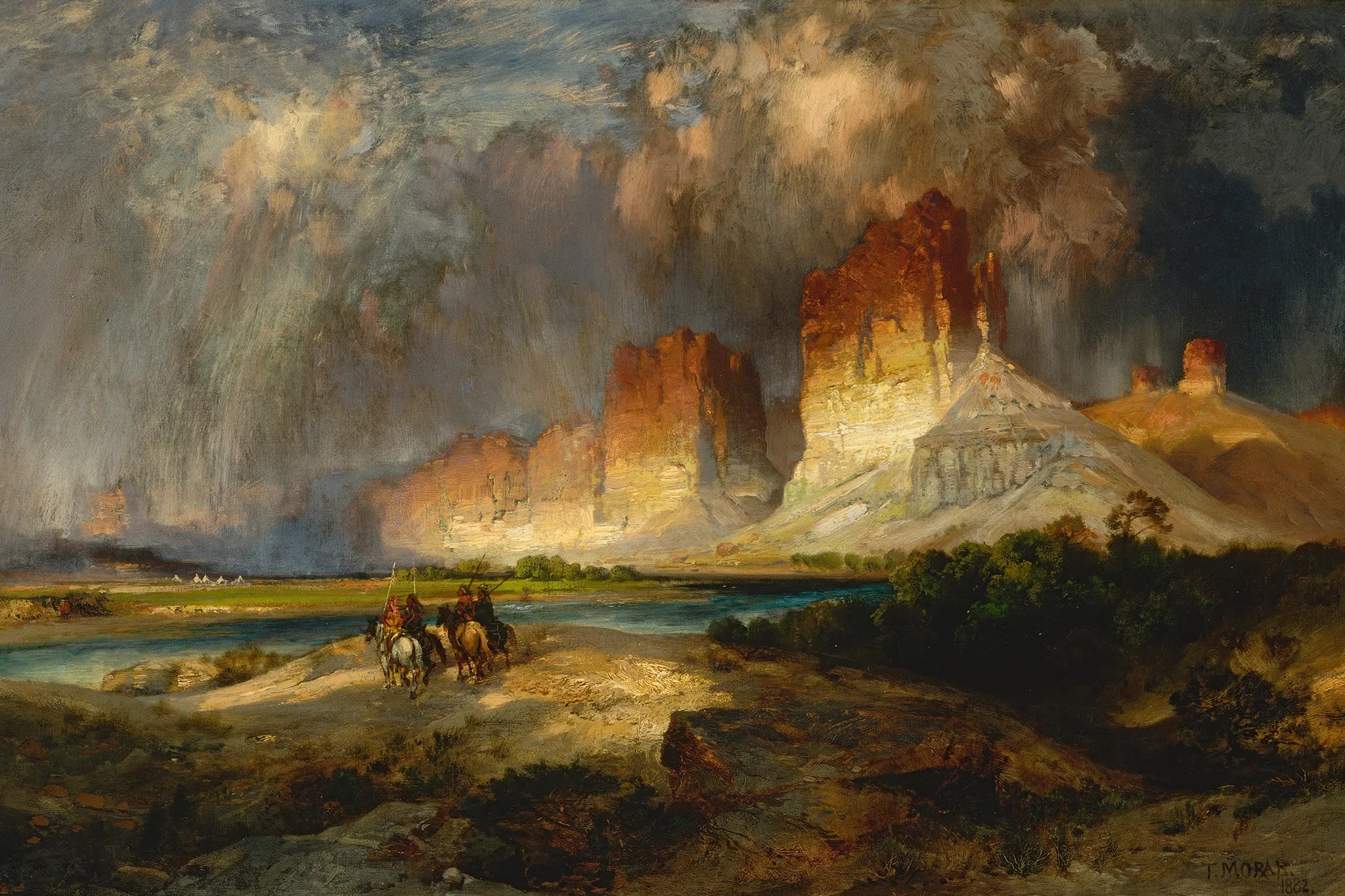 Cliffs of the Upper Colorado River, Wyoming Territory