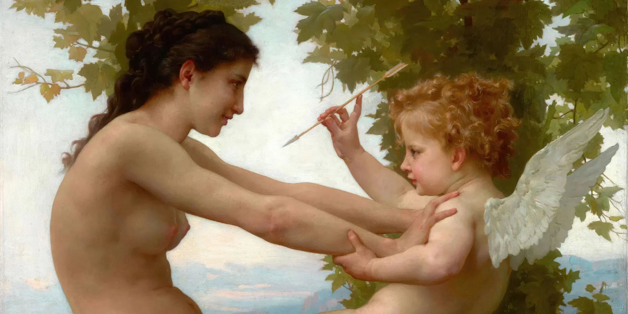The Girl Defending Herself Against Eros: When Love Strikes (Literally)
