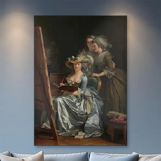 Self-Portrait with Two Pupils