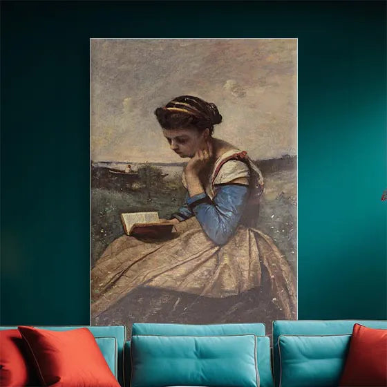 Een vrouw die leest