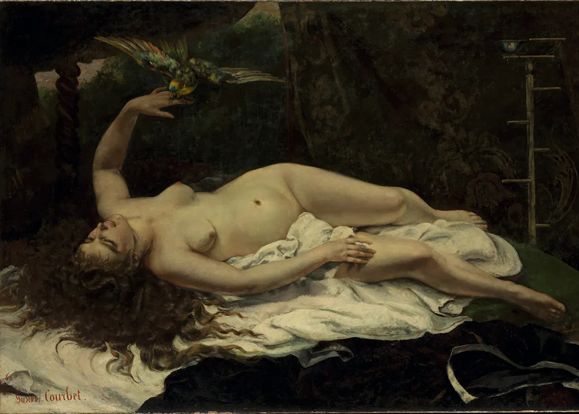 Woman with a Parrot