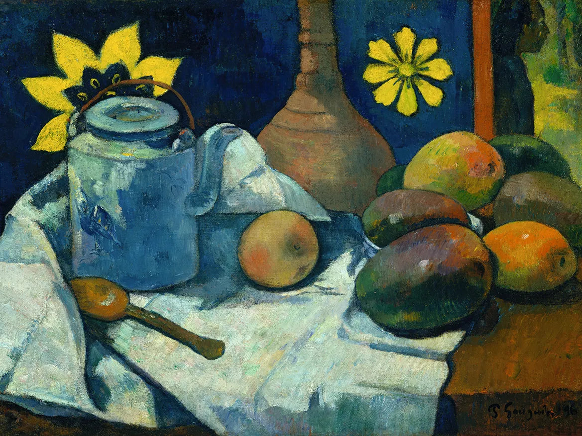 Still Life with Teapot and Fruit