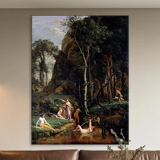 Diana und Aktaeon (Diana wird in ihrem Bad überrascht)