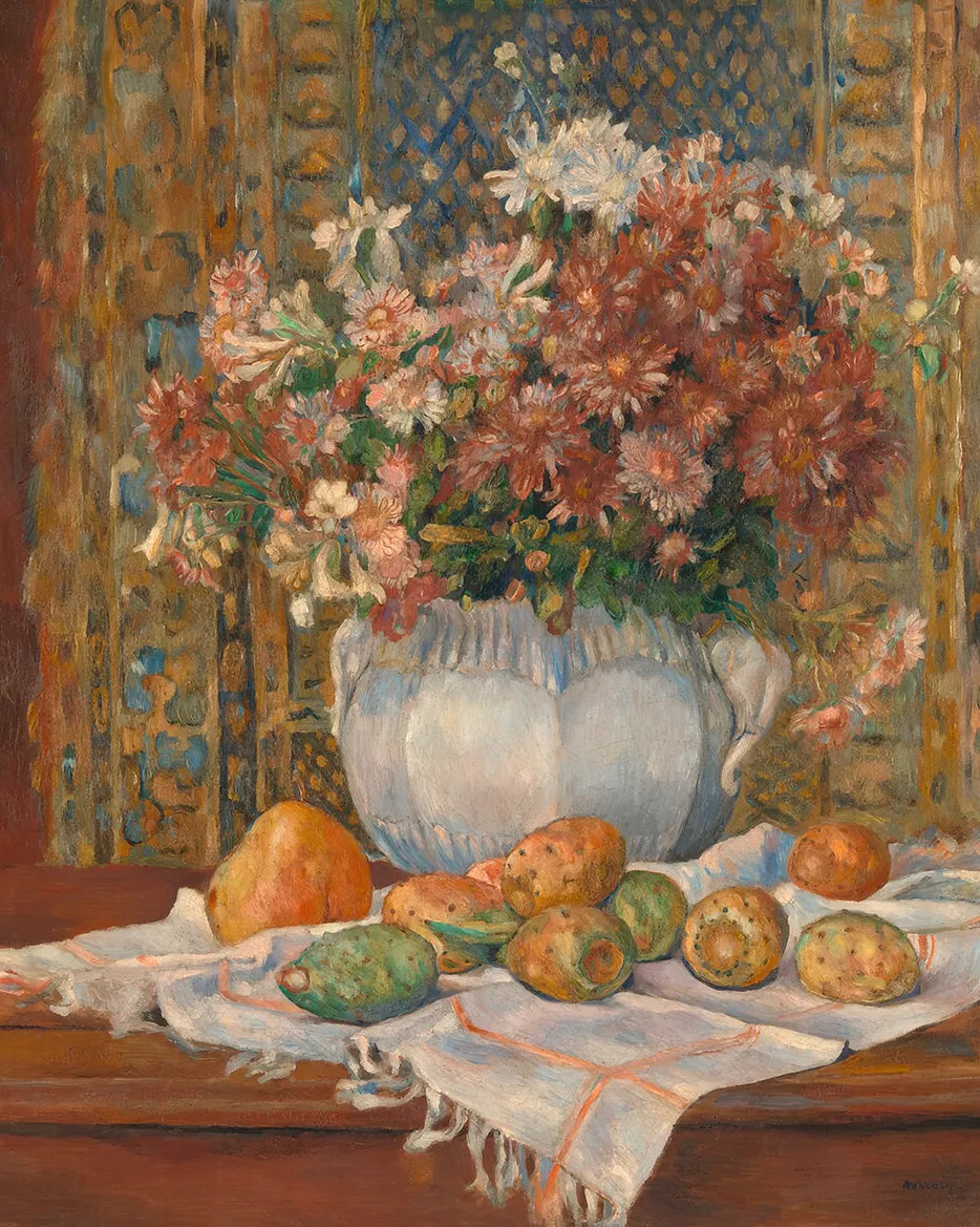 Still Life with Flowers and Prickly Pears