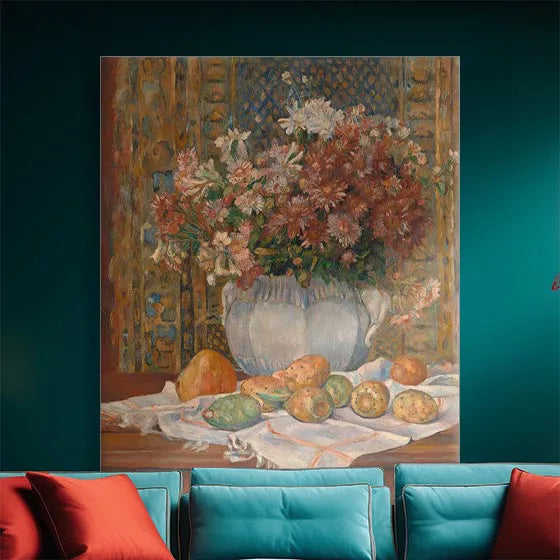 Still Life with Flowers and Prickly Pears