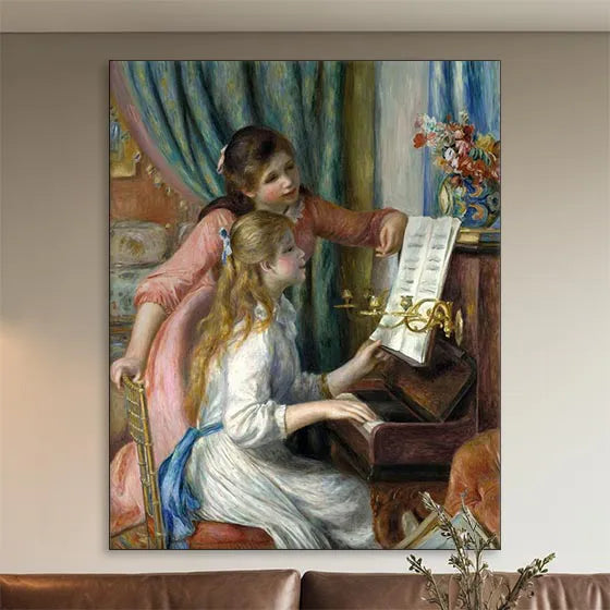 Two Young Girls at the Piano