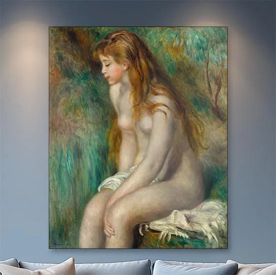 Young Girl Bathing