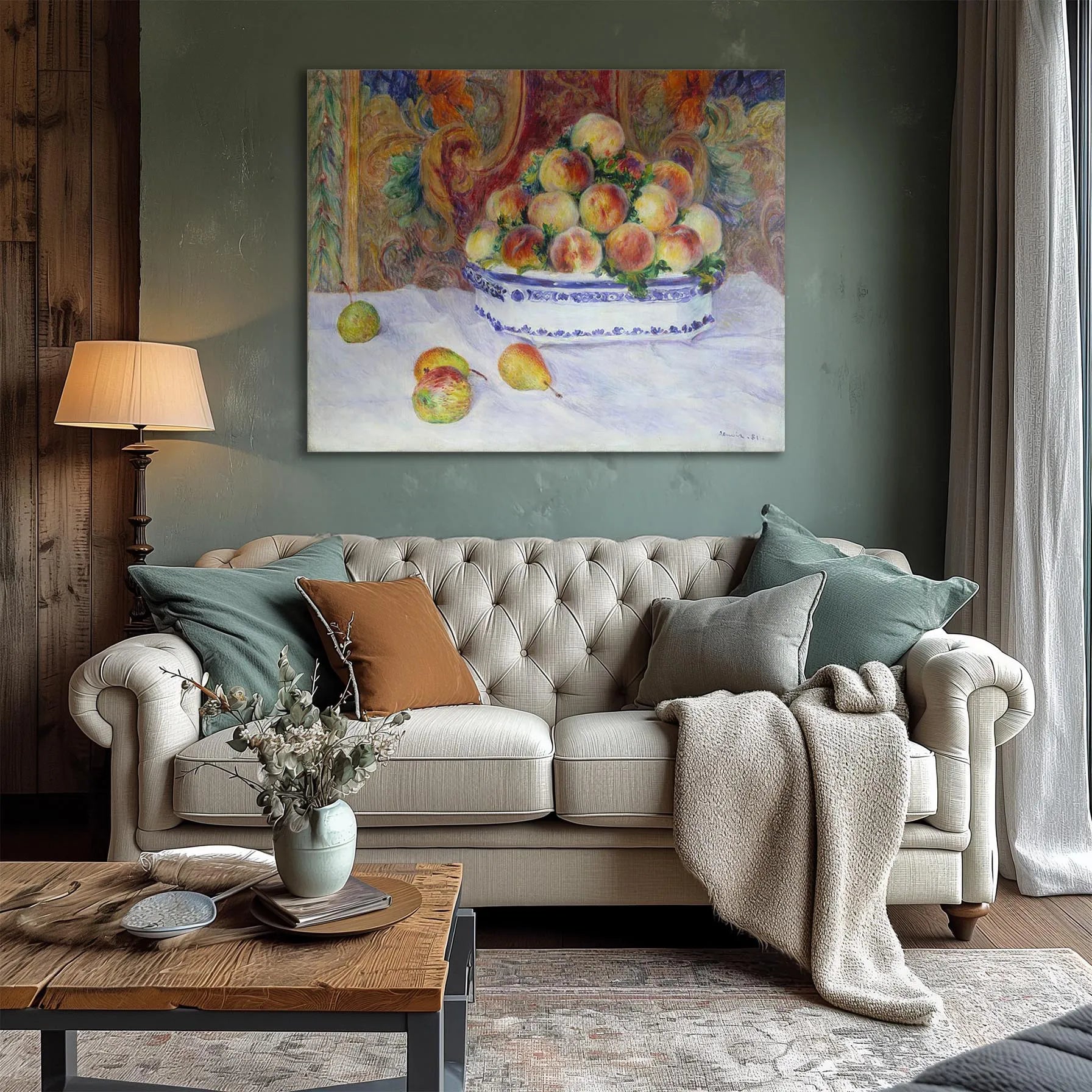 Still Life with Peaches